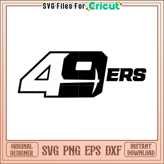 49ers SVG File for Cricut Crafting Projects, Perfect for Sports Fans