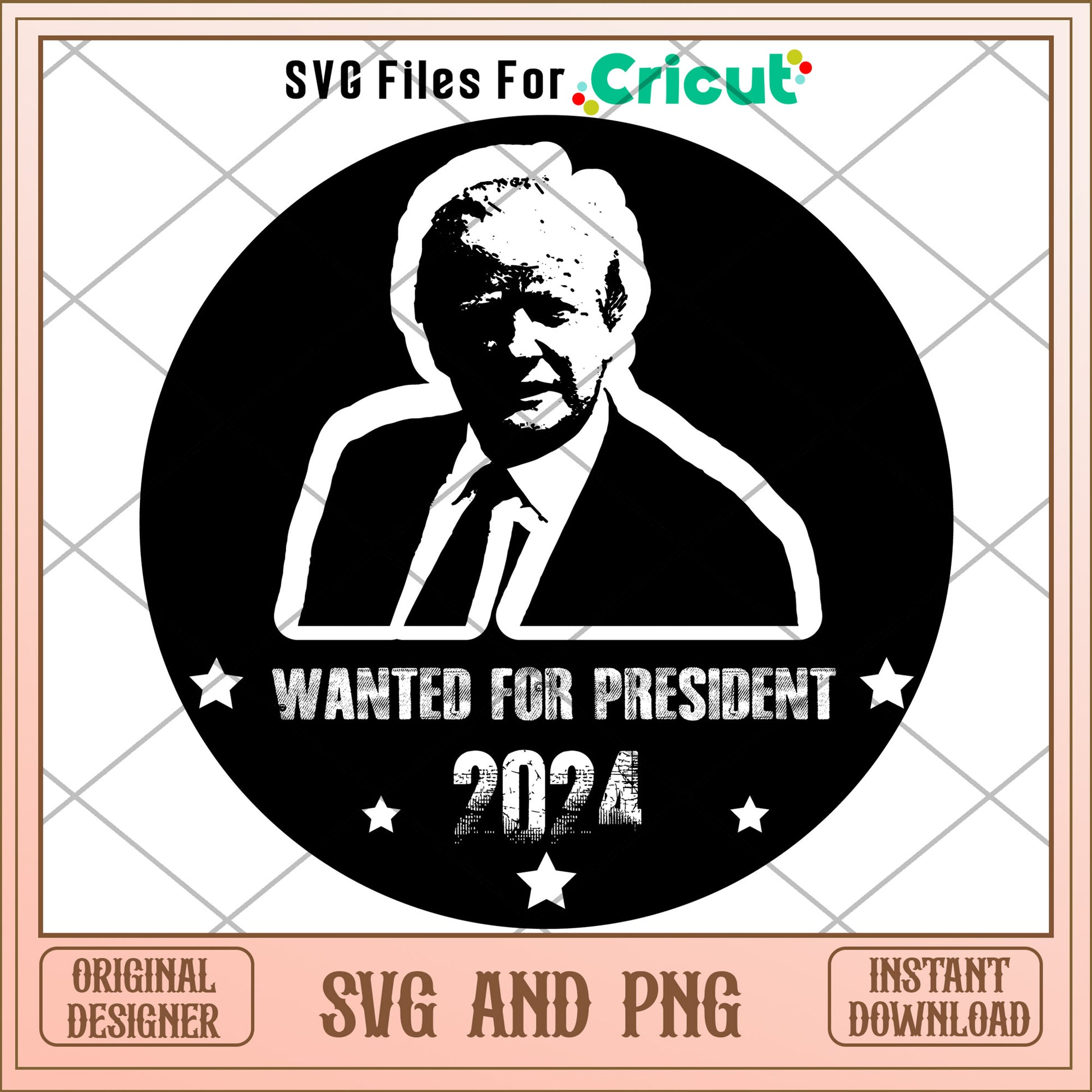 Trump wanted for president SVG