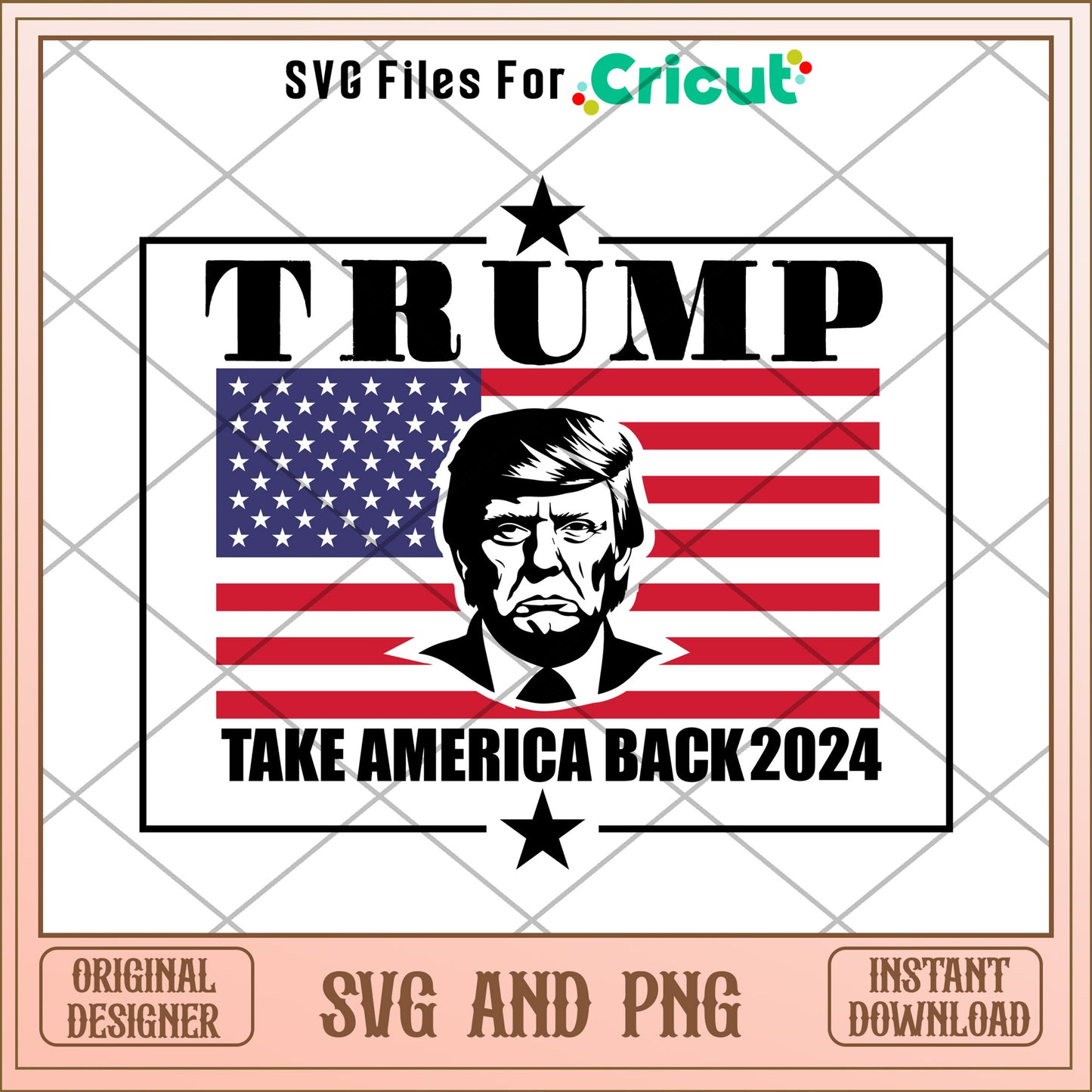 Trump 2024 america back  SVG