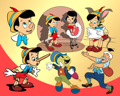 Pinocchio Clipart SVG, PNG bundle
