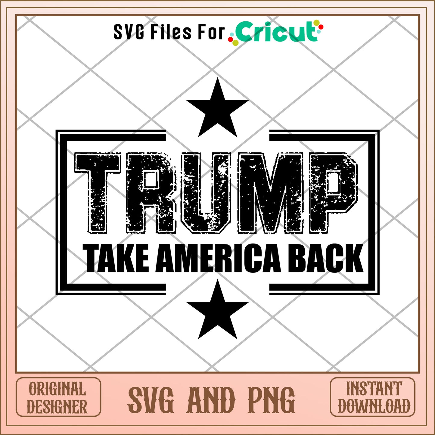 Trump 2024 take america back SVG