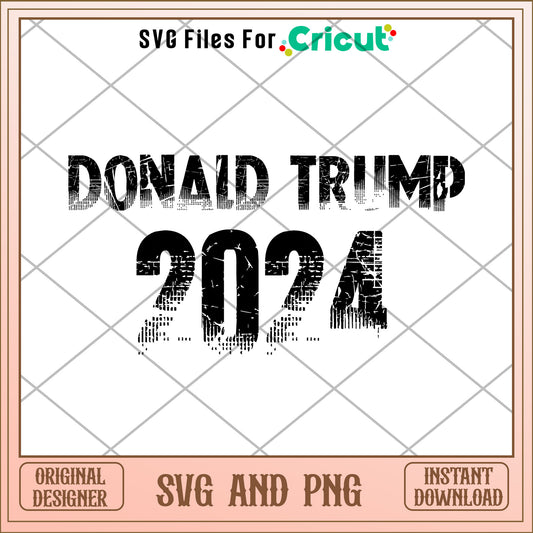 Trump 2024 president design SVG