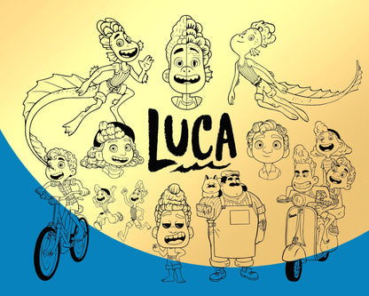 Luca Disney PNG, SVG Bundle