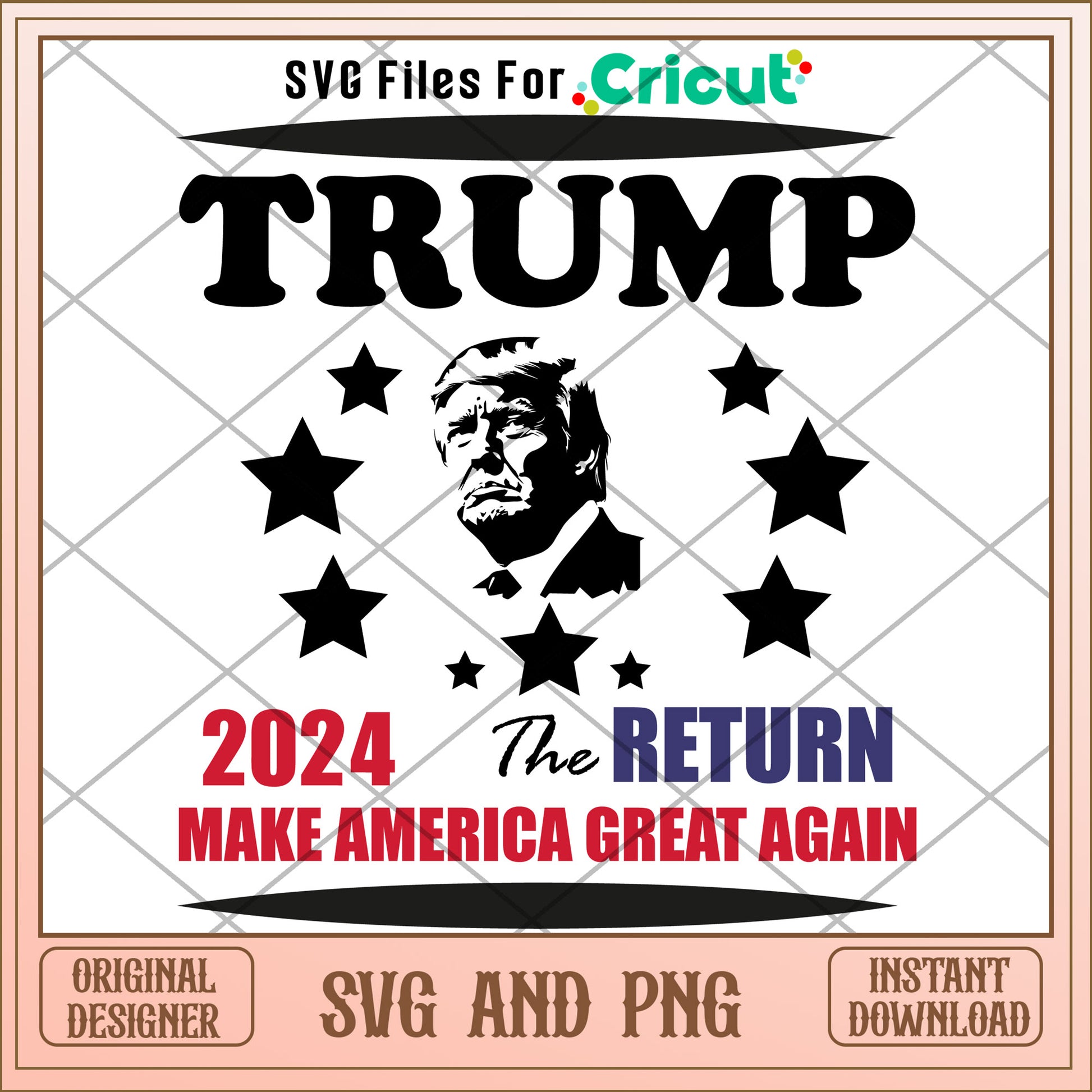 Trump america great again SVG