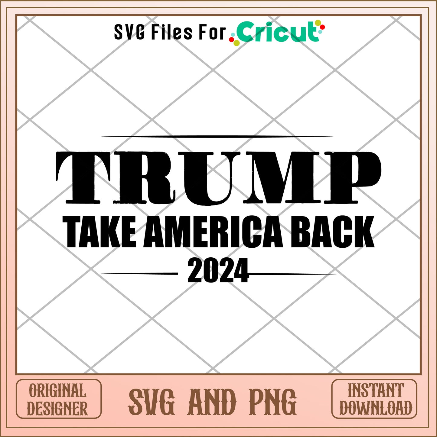 Trump take america back 2024 SVG