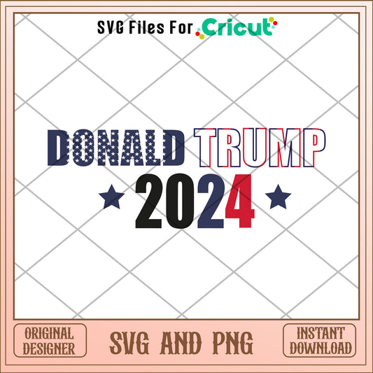 Donald trump 2024 design SVG