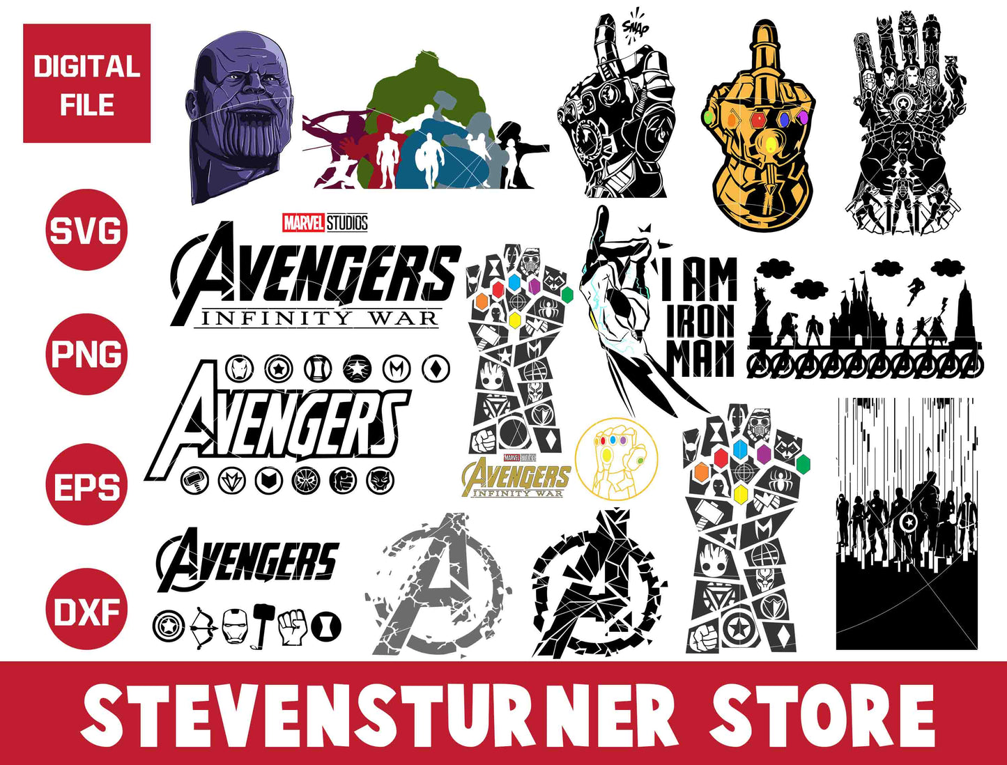 Avengers Infinity War SVG Bundle