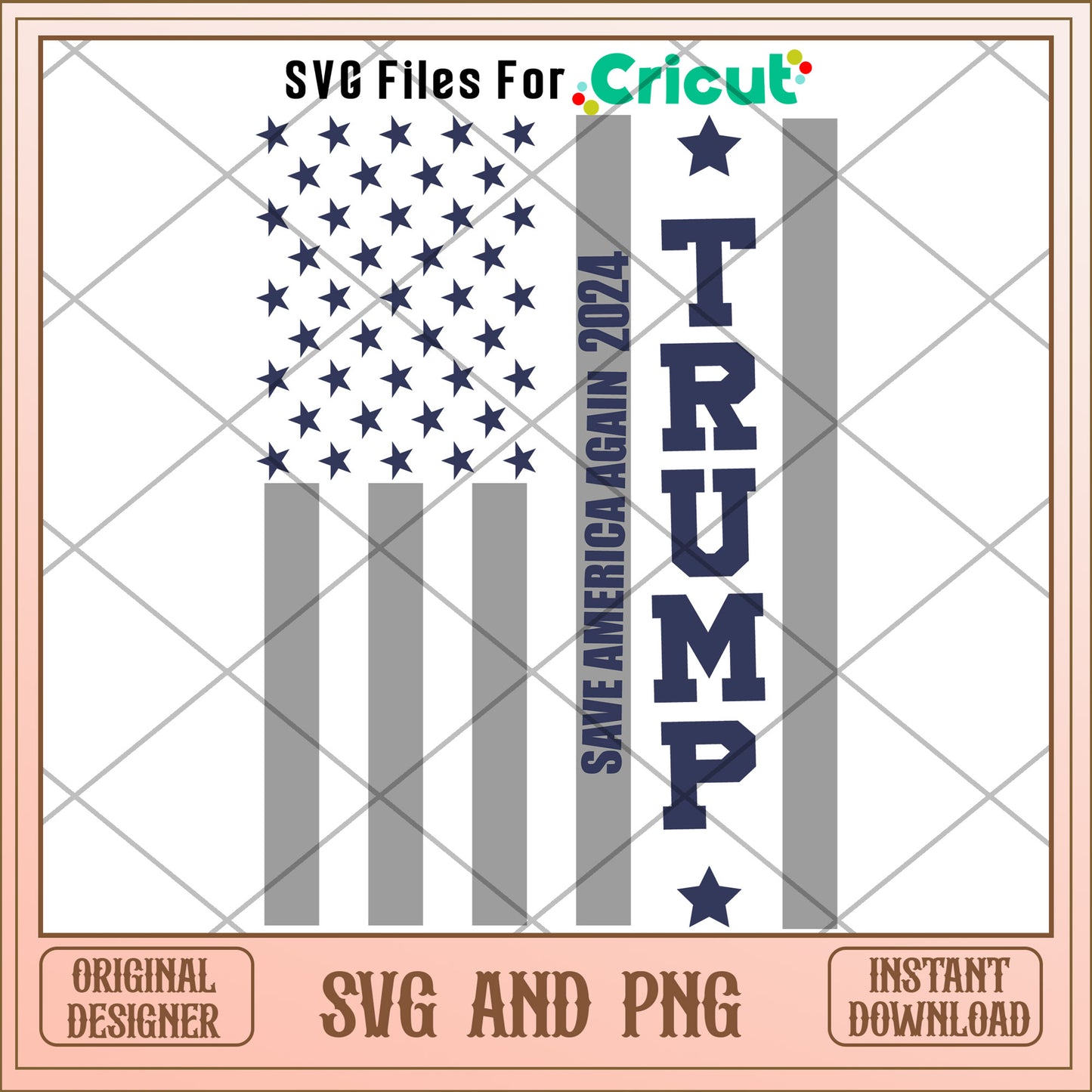Trump 2024 save america SVG