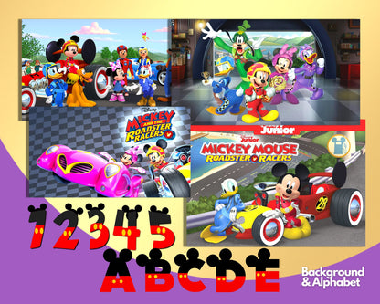 Mickey and Roadster Racers PNG bundle