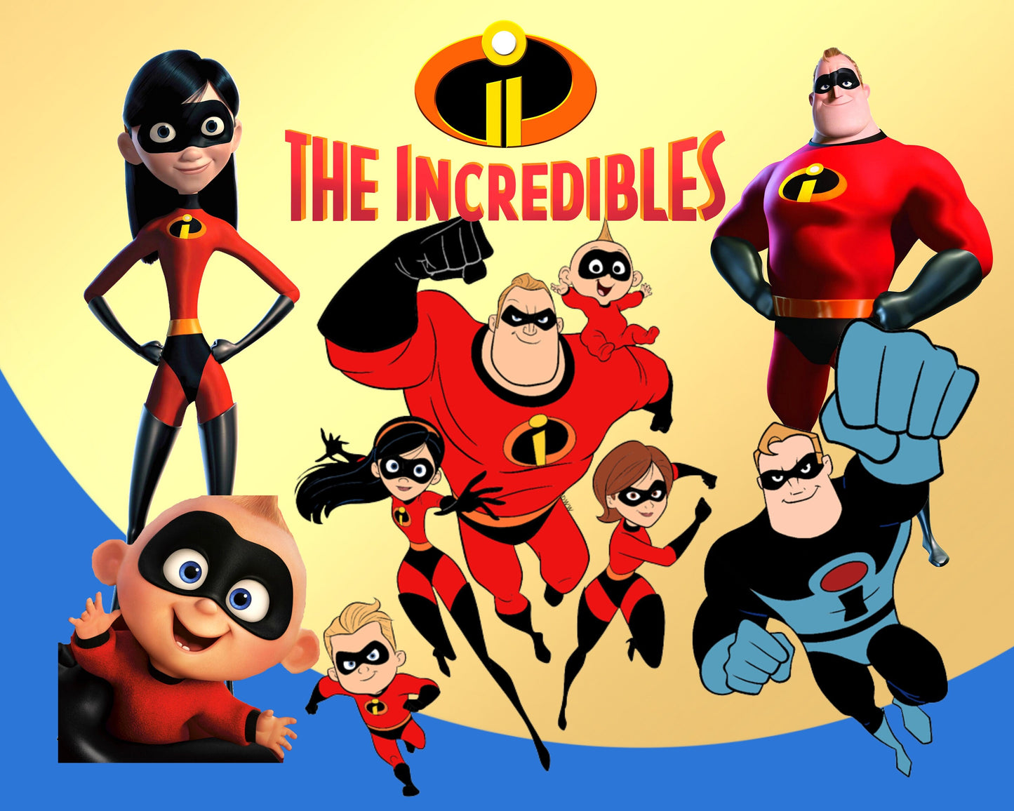 Incredibles Clipart PNG, SVG bundle