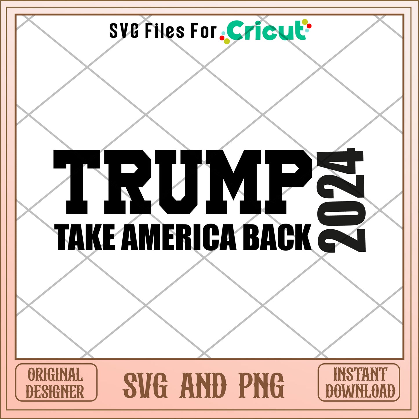 Trump take american 2024 SVG