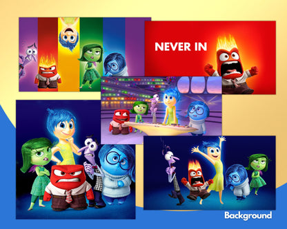 Inside Out Clipart PNG bundle