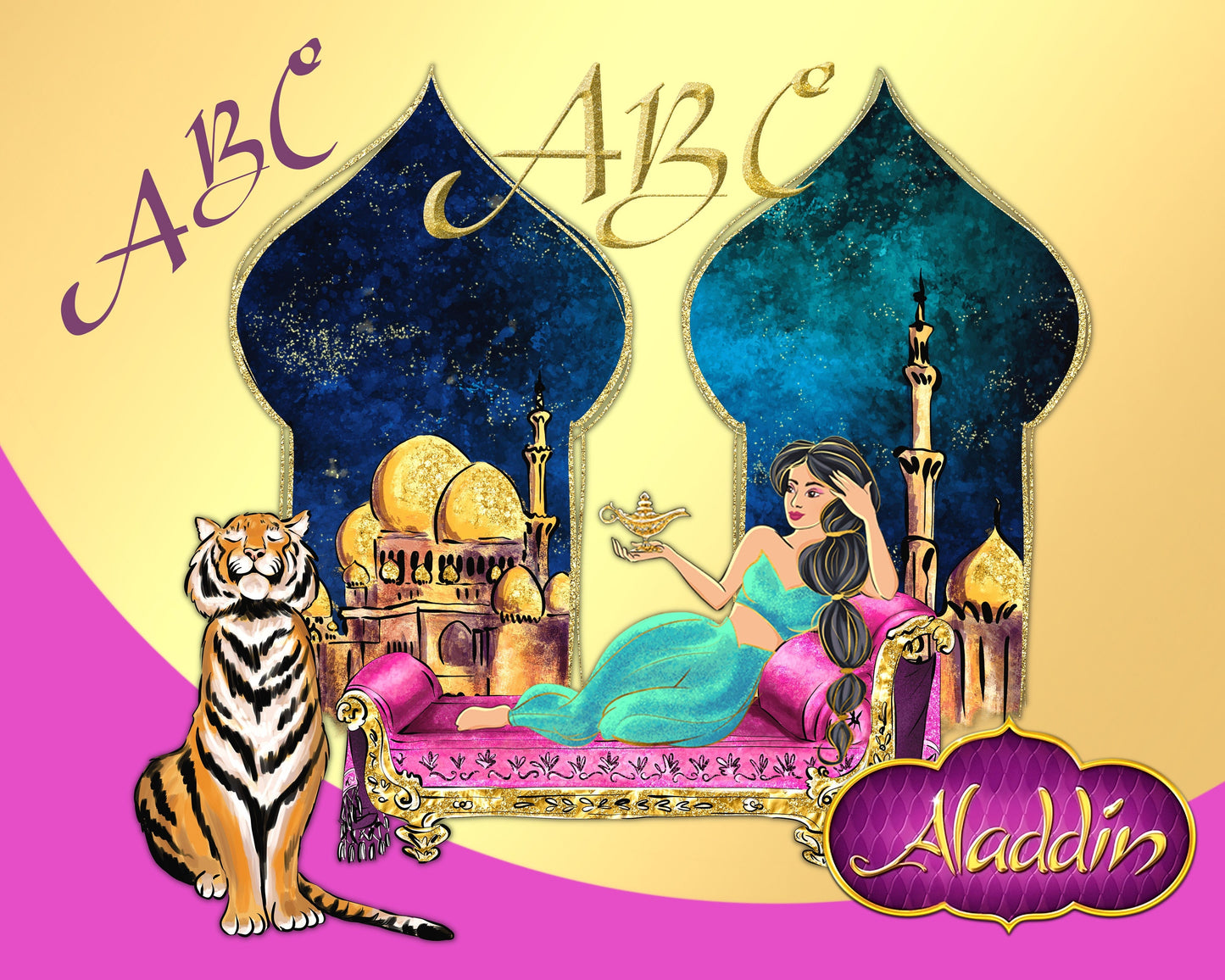 Aladdin Clipart bundle svg, Disney svg png bundle