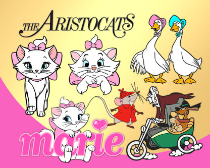 Aristocats Clipart bundle Svg