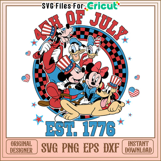 4th of July Disney SVG Bundle - Instant Download