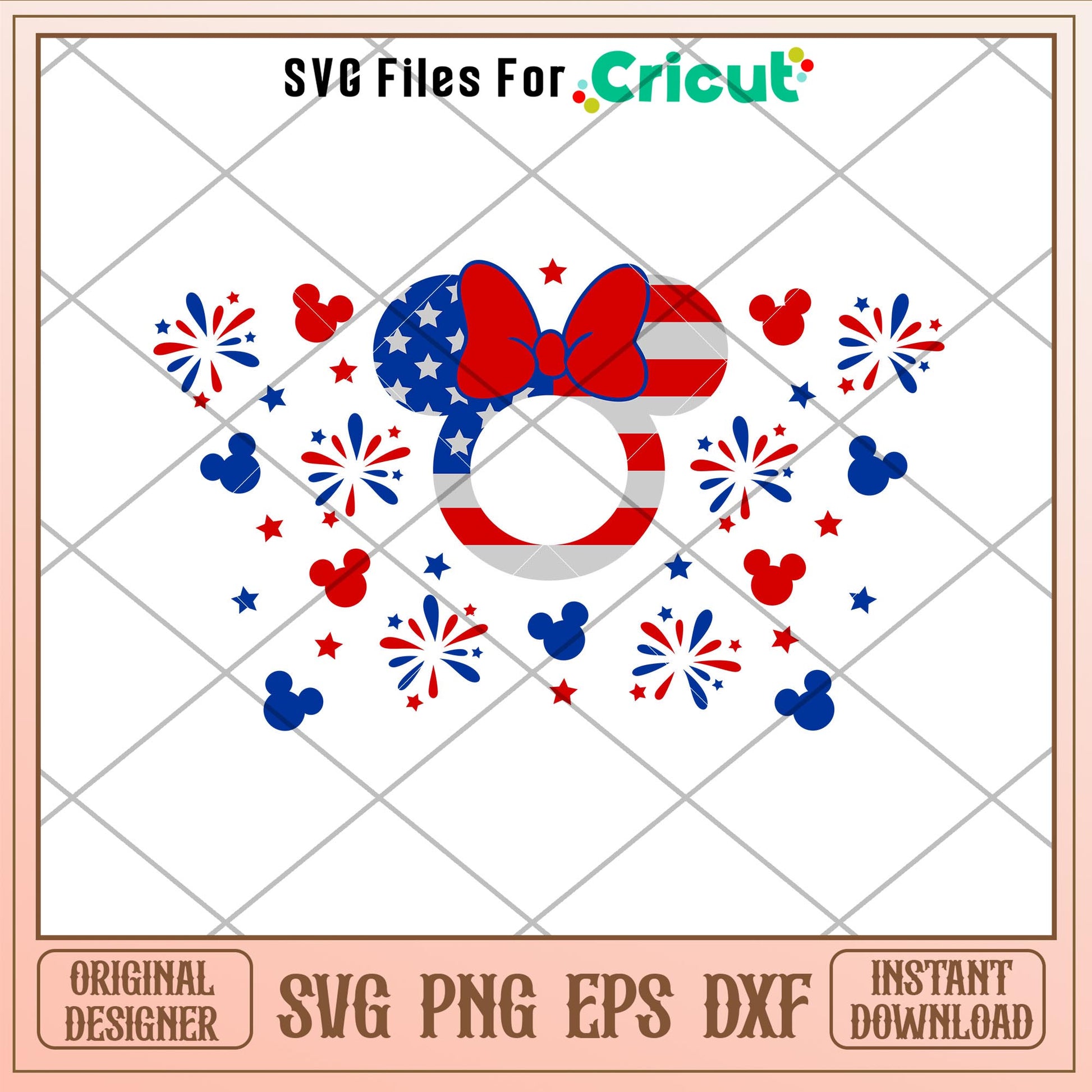 4th of July Ears Full Wrap, 4th of July Ears Full Wrap Svg