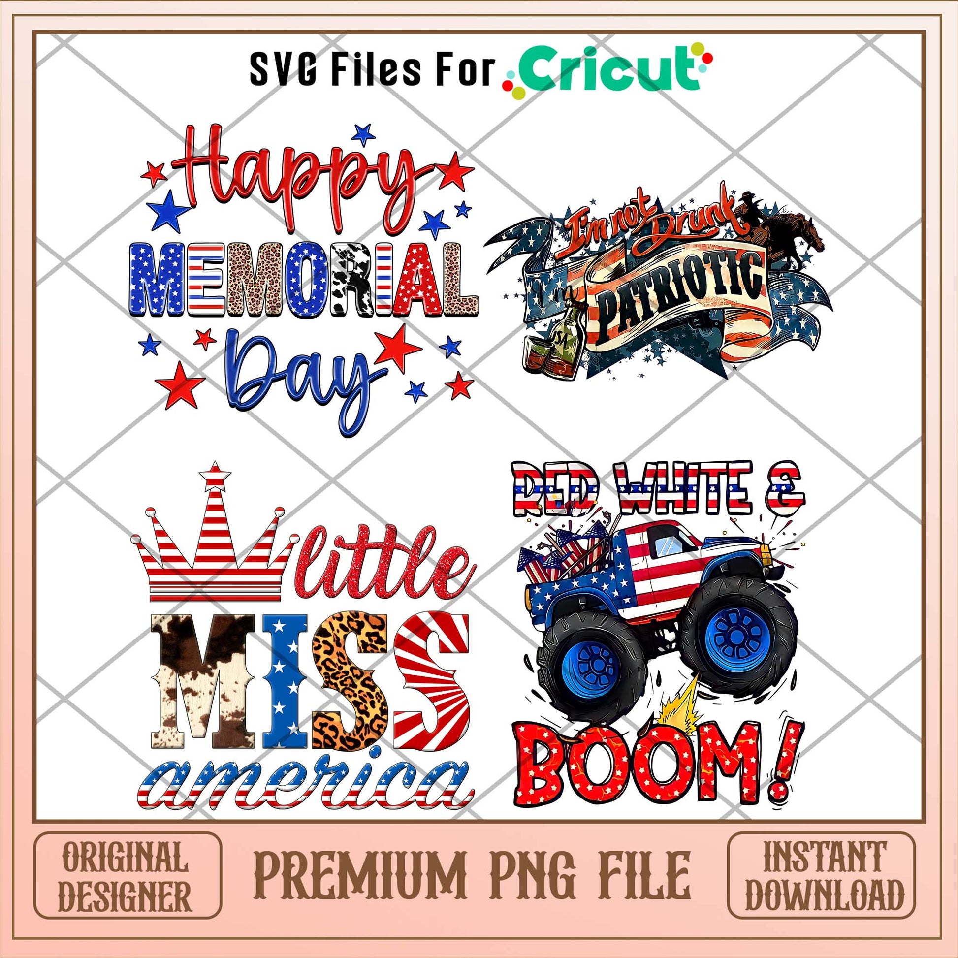 4th of july png bundle, America day bundle - Svgfileforcricut