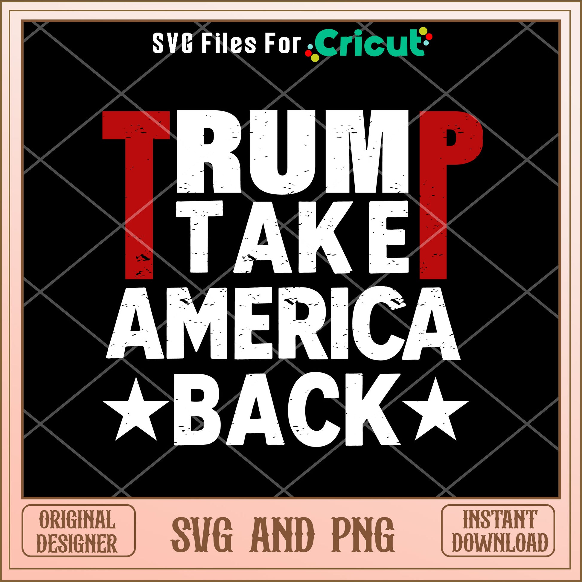 Trump 2024 take america back SVG