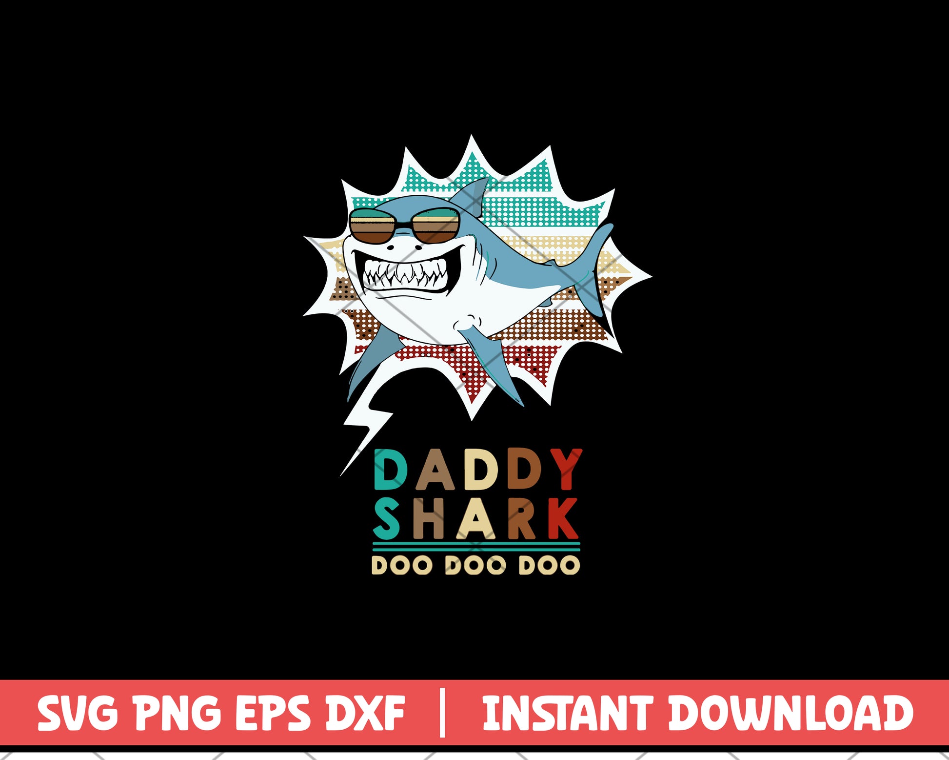 Daddy Shark Doo Doo Doo svg