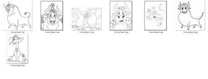 Ferdinand the bull png bundle