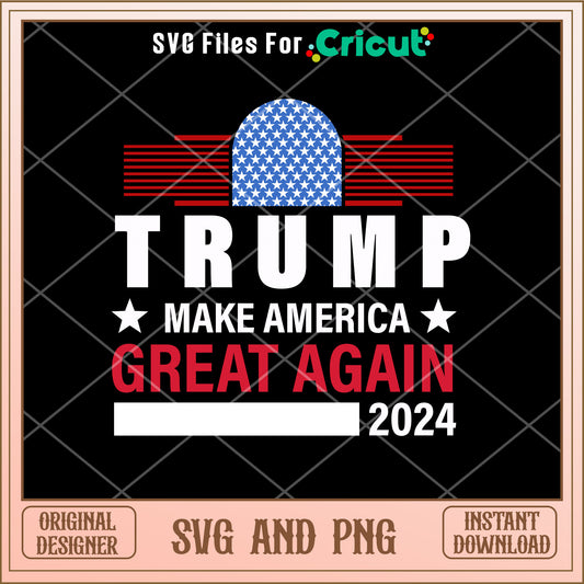 Trump make america great again 2024 SVG