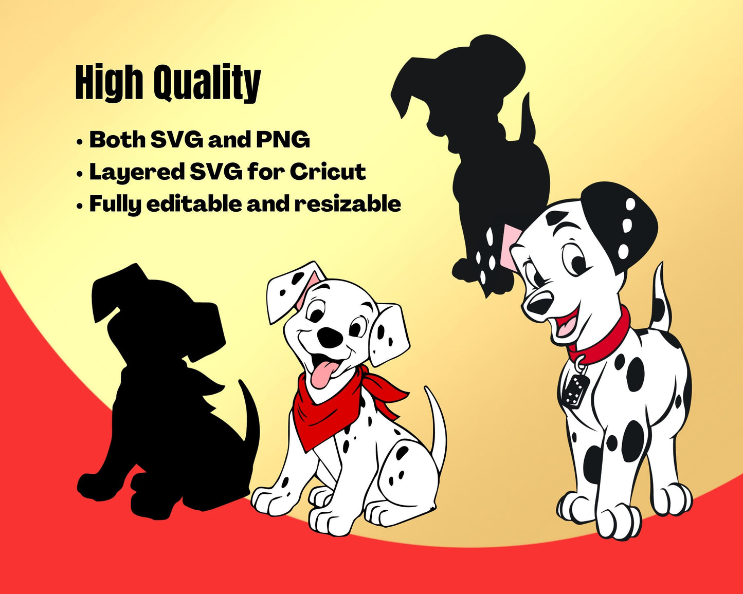 Dalmatian SVG Bundle, Cartoon disney bundle svg