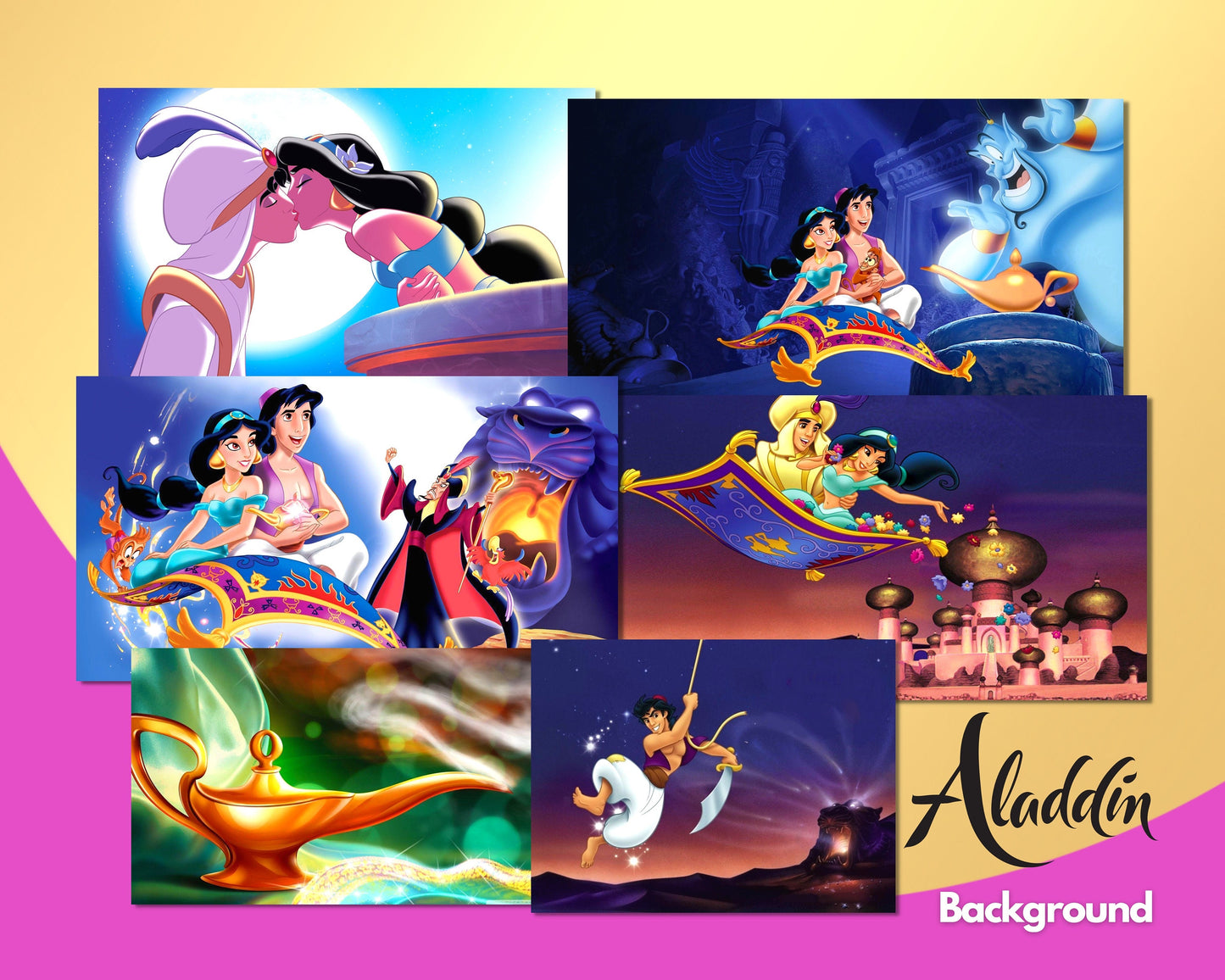 Aladdin Clipart bundle svg, Disney svg png bundle