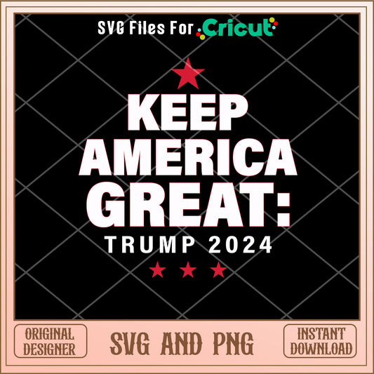 Keep america great trump design SVG