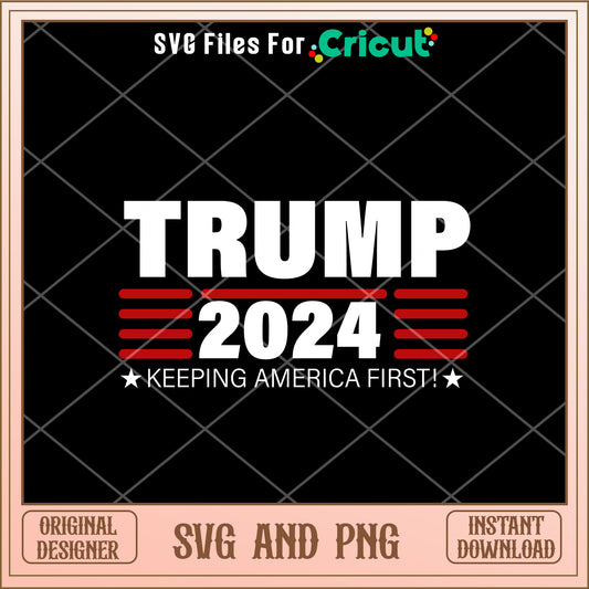 Trump keeping america design SVG