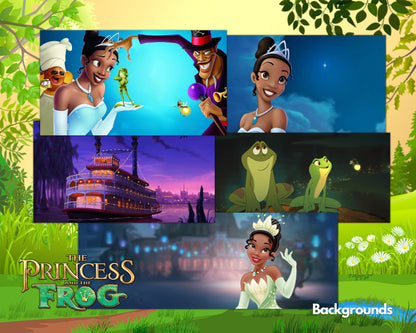 Princess and the Frog Clipart PNG bundle