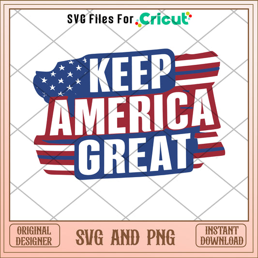 Trump keep america great SVG digital download