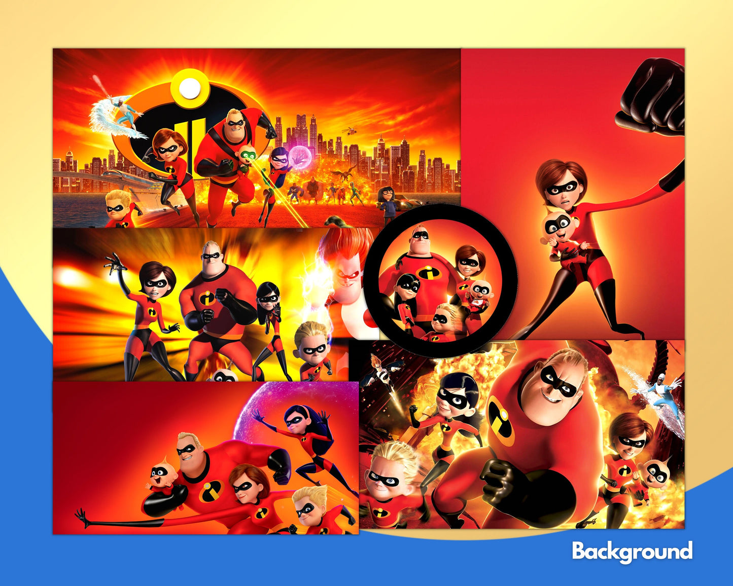 Incredibles Clipart PNG, SVG bundle