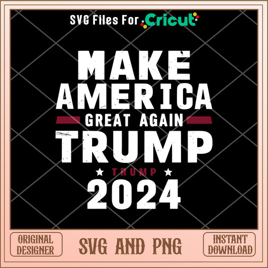 Make america great again trump 2024 SVG design