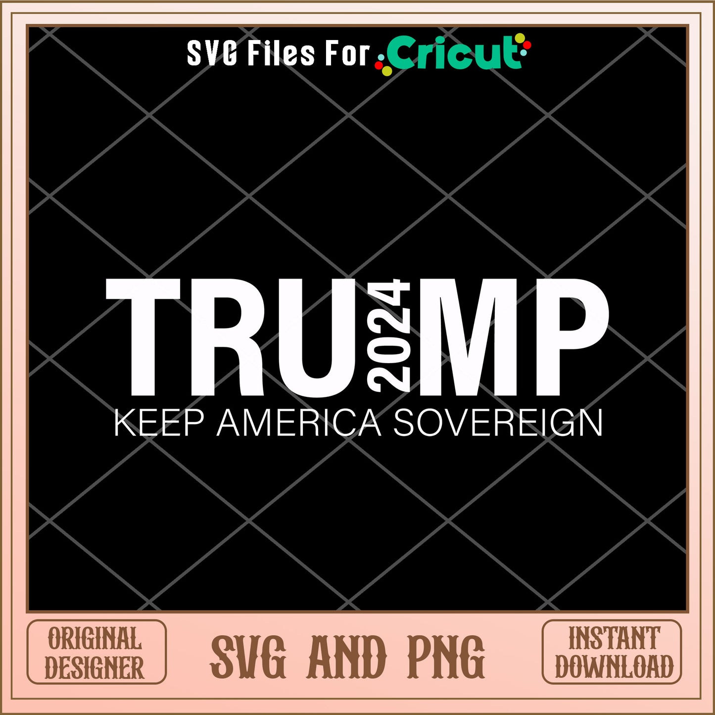 Trump keep america sovereign SVG