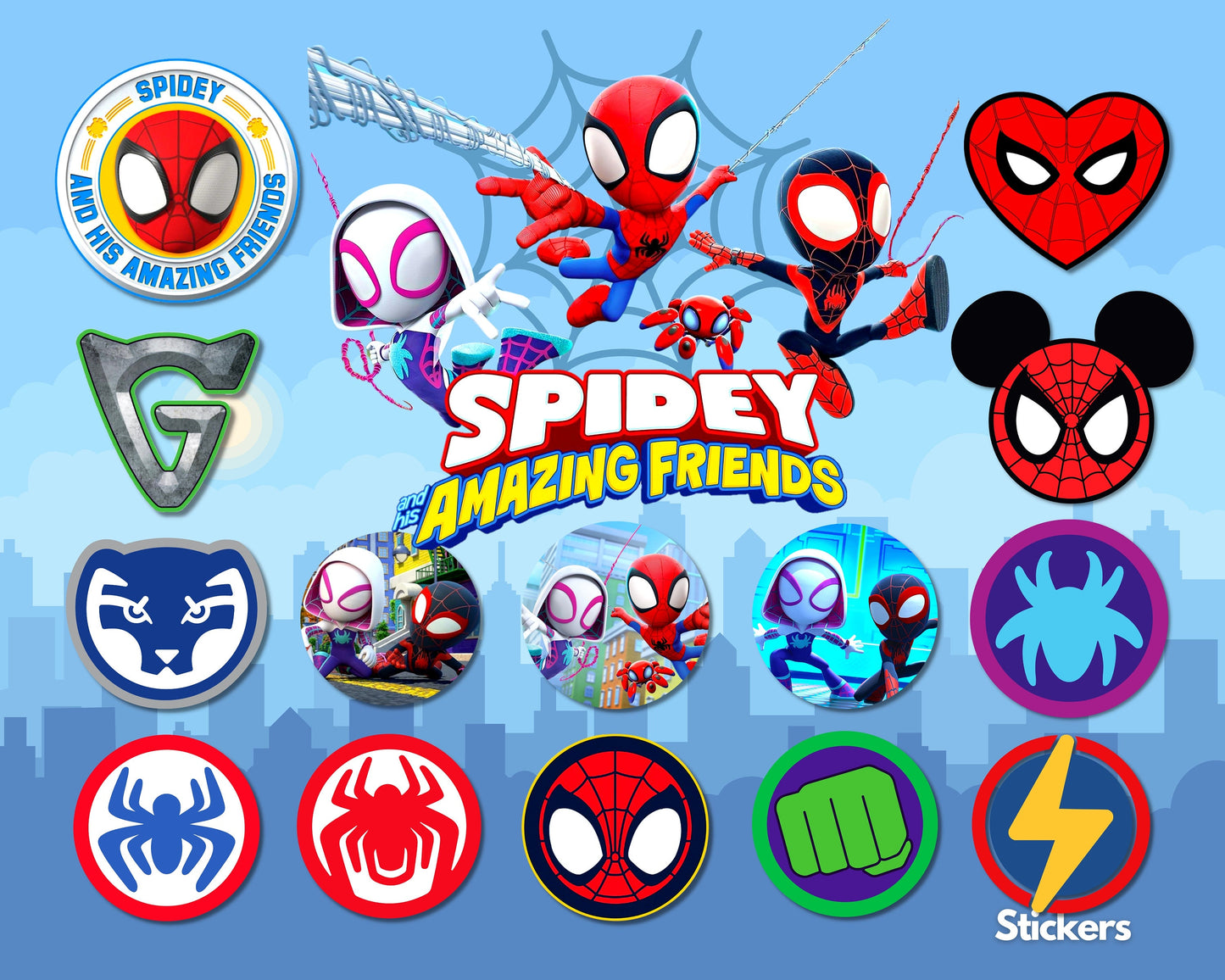 Spidey and his Amazing Friends SVG, PNG bundle