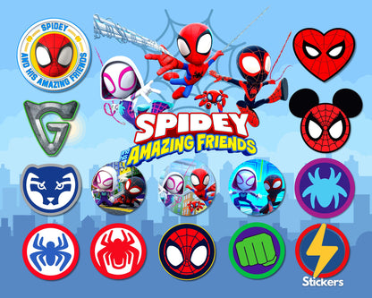 Spidey and his Amazing Friends SVG, PNG bundle