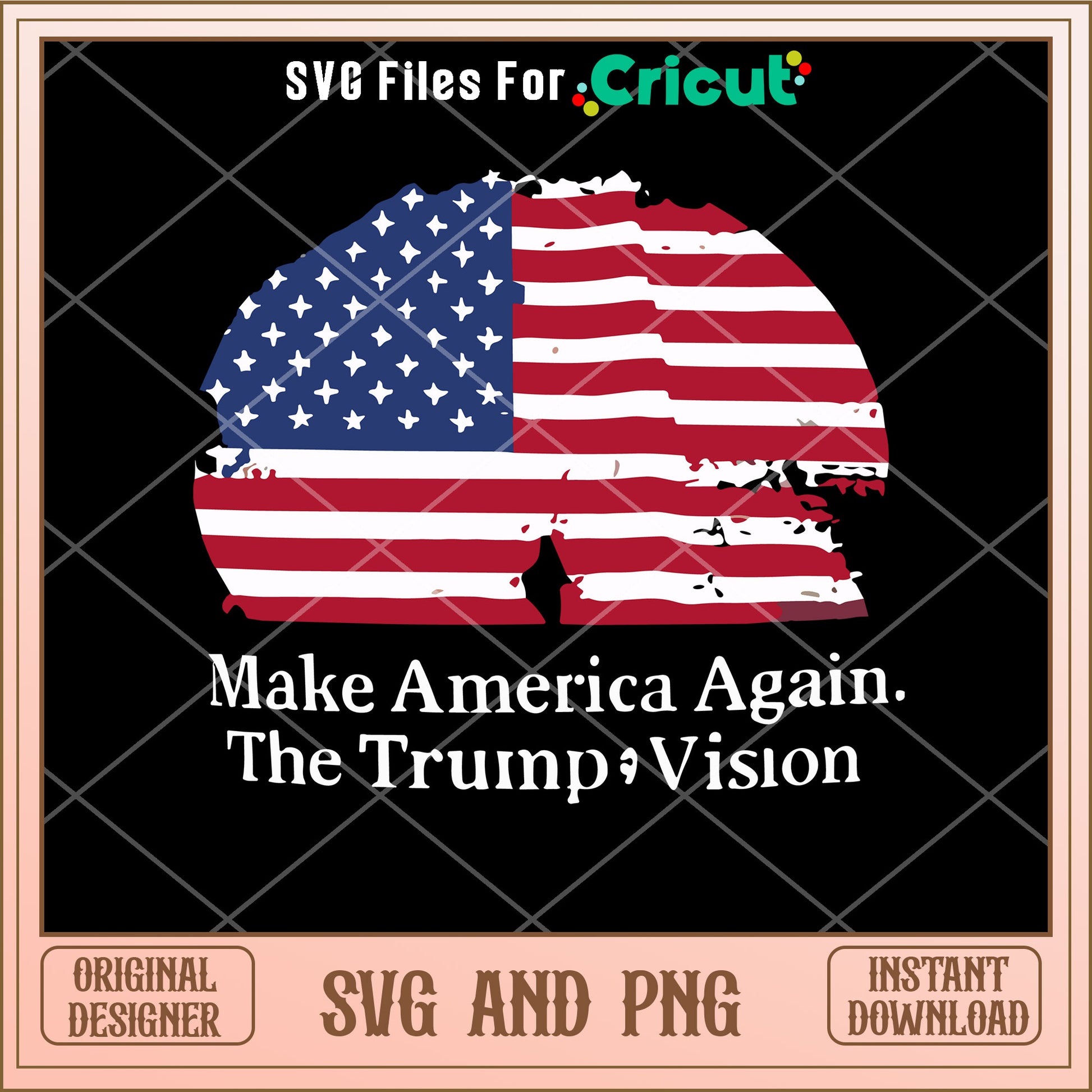 Trump 2024 make american again SVG