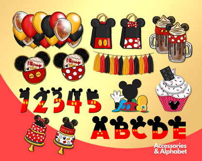 Mickey Mouse Friends PNG, SVG bundle