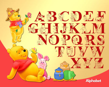 Winnie the Pooh Clipart PNG Bundle
