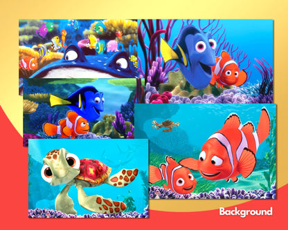 Finding Nemo Clipart PNG, SVG bundle