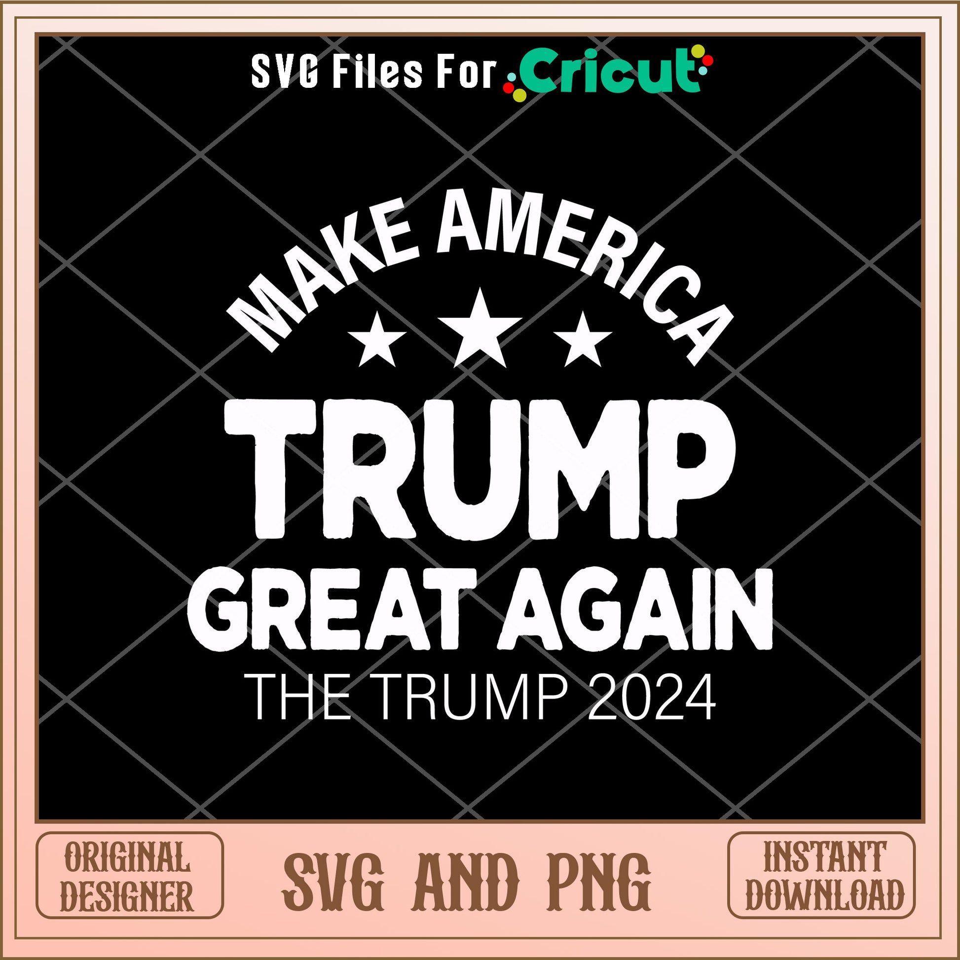 Trump 2024 great again SVG