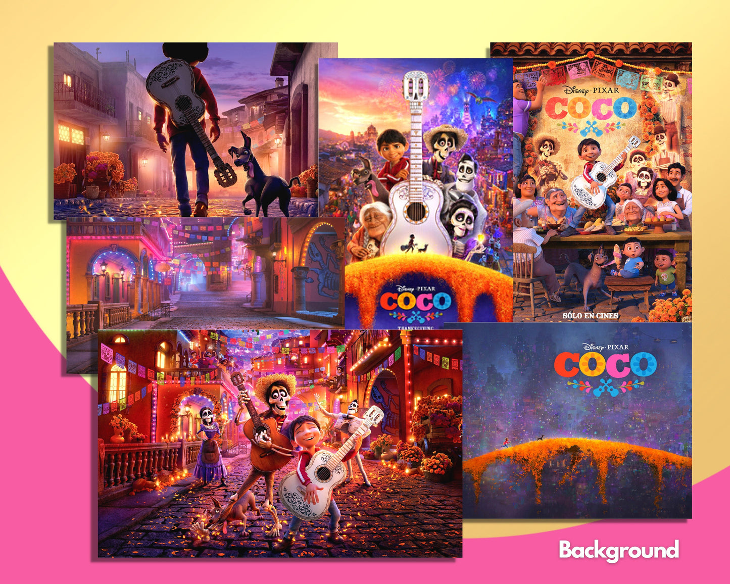 Coco disney Clipart PNG bundle
