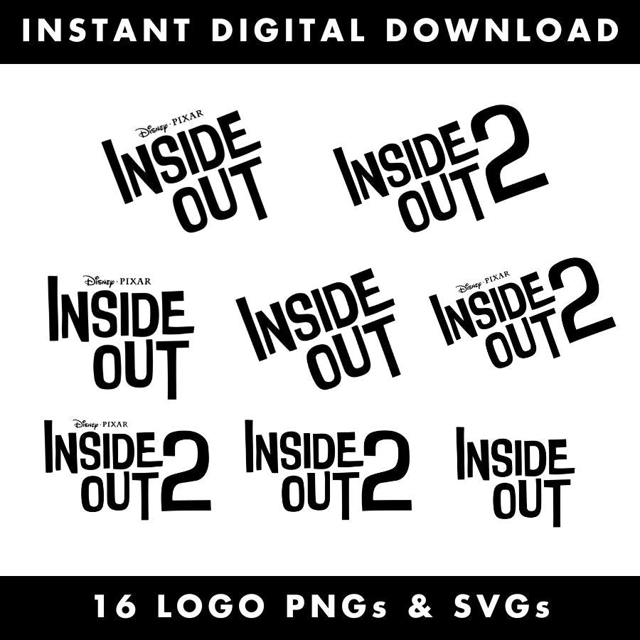 Inside out character SVG, PNG bundle