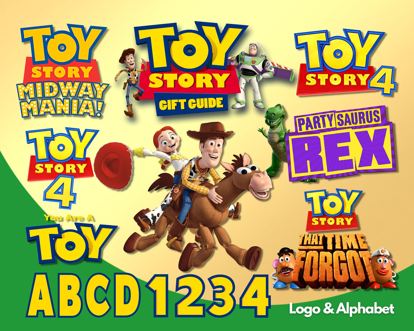 Toy story Clipart PNG bundle