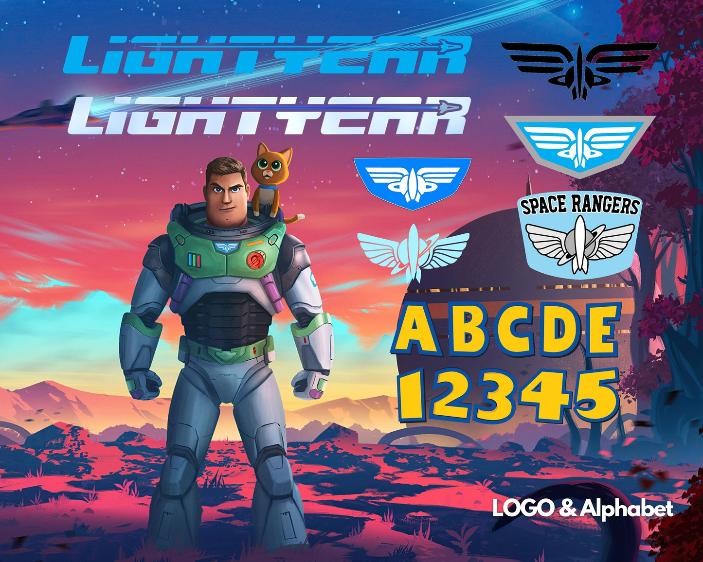 Lightyear Clipart SVG, PNG bundle