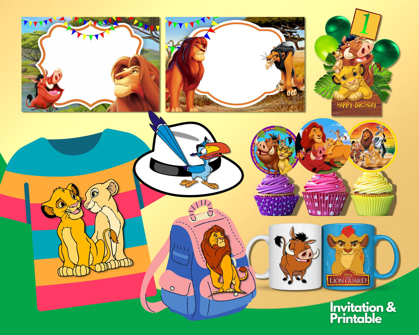 Lion King Clipart PNG bundle