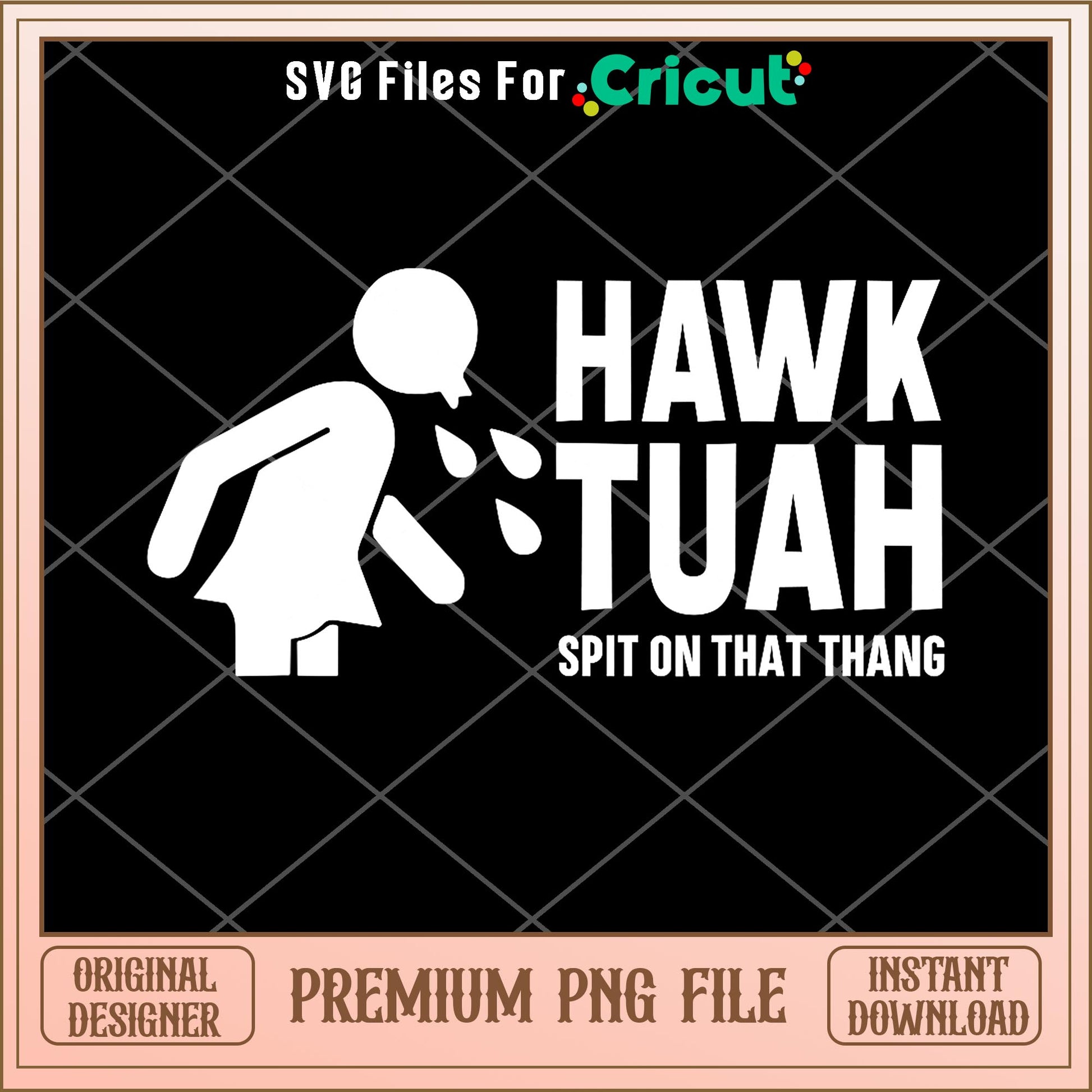 Hawk tuah spit on girl png