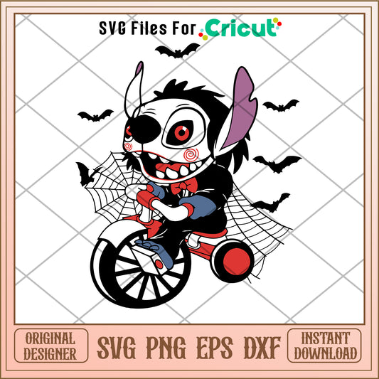 Stitch Jigsaw halloween svg