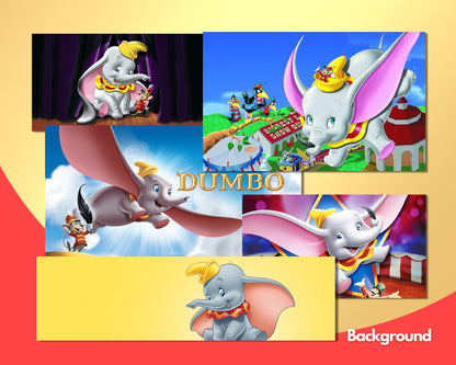 Dumbo PNG Clipart, Dumbo SVG Bundle