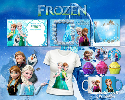 Frozen Clipart SVG, PNG bundle